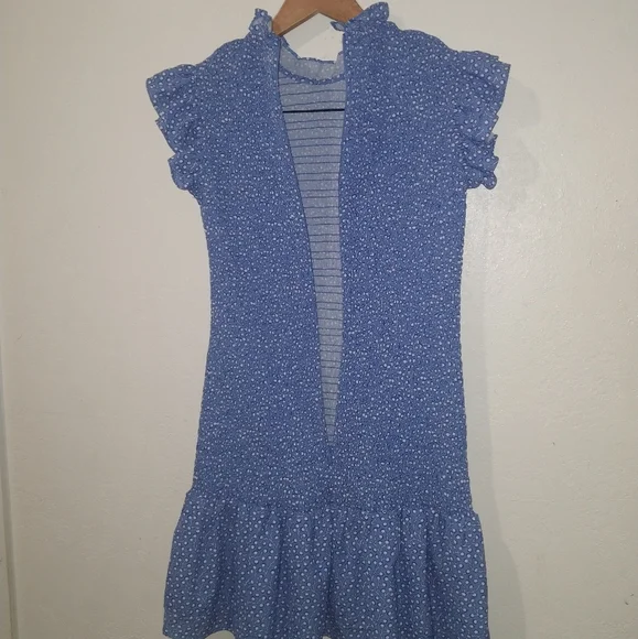 FRENCH CONNECTION Blue Elao Verona Mini Dress - Picture 13 of 13